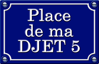 MA DJET PLACE 5 - 29cm AUFKLEBER STICKER AUTO PR0143