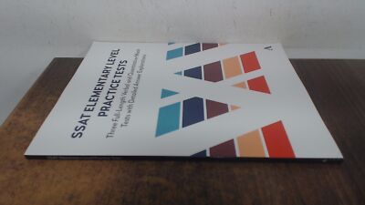 			SSAT Elementary Level Practice Tests: Three Full-Length Verbal an		