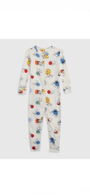  NEW Baby Gap 100% Organic cotton Sesame Street P J s 1 pc 0-3MO 