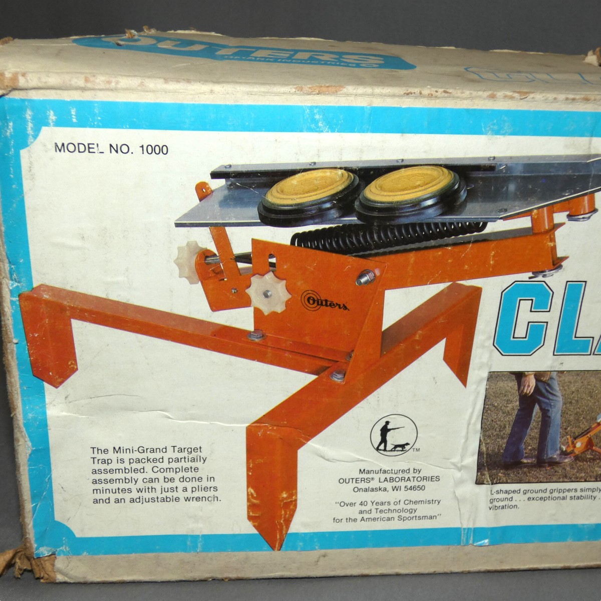 Vintage 1980's Outers Mini Grand Clay Target Trap Thrower Model