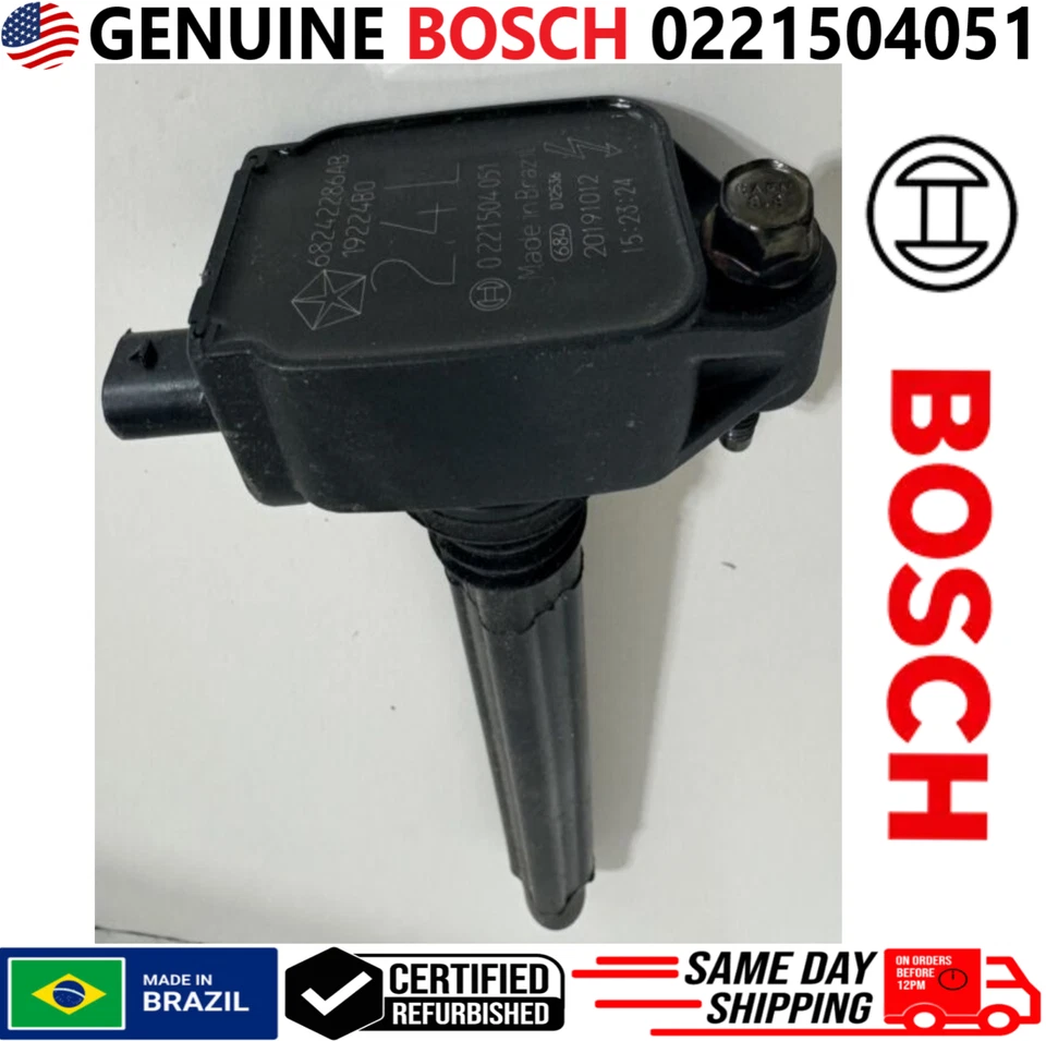 Bobinas de encendido originales Bosch para Chrysler Dodge Jeep RAM 2014-2020 0221504051 Foto 4 de 4