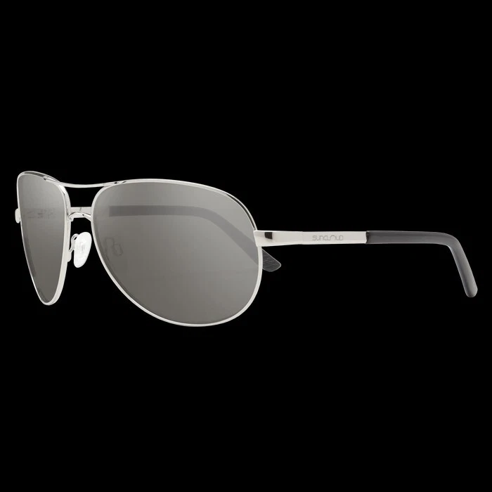 EUC Suncloud авиатор поляризованный PS серебро + поляризованные серые линзы солнцезащитные очки! - Изображение 2 из 4