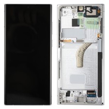 Small OLED Display LCD Touch Screen For Samsung Galaxy S22 Ultra S908B/E White