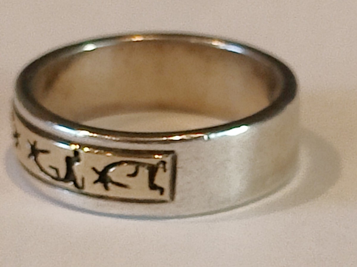 P. Skeets Navajo Sterling Silver & 14k Gold Southwest Kokopelli