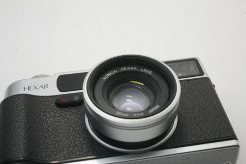 Konica Hexar AF Silver Rangefinder Film Camera, 35mm 2.0 Lens