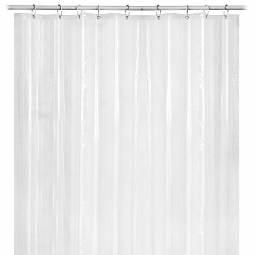 72 Zoll Wasserabweisender Badezimmer Duschvorhang 12 Haken mit Magneten - Bild 4 von 5