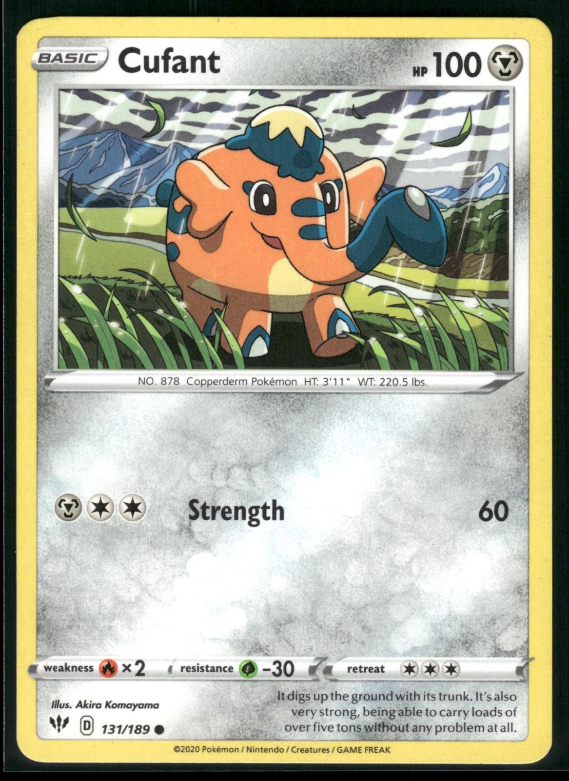 CUFANT 131/189 COMMON DARKNESS ABLAZE POKEMON NM/M
