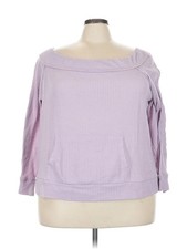 Gibson Look Women Purple Sweatshirt 3X Plus