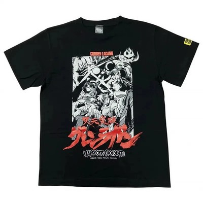 Tengen Toppa Gurren Lagann Part-2 T-shirt Black XL Unisex Trigger Japan Cosplay