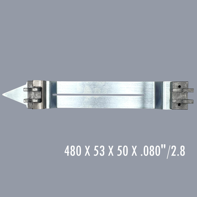 Skid Plate for Soff-Cut Saws Stainless Steel 480 X 53 X 50 X .080"/2.8 With Clip