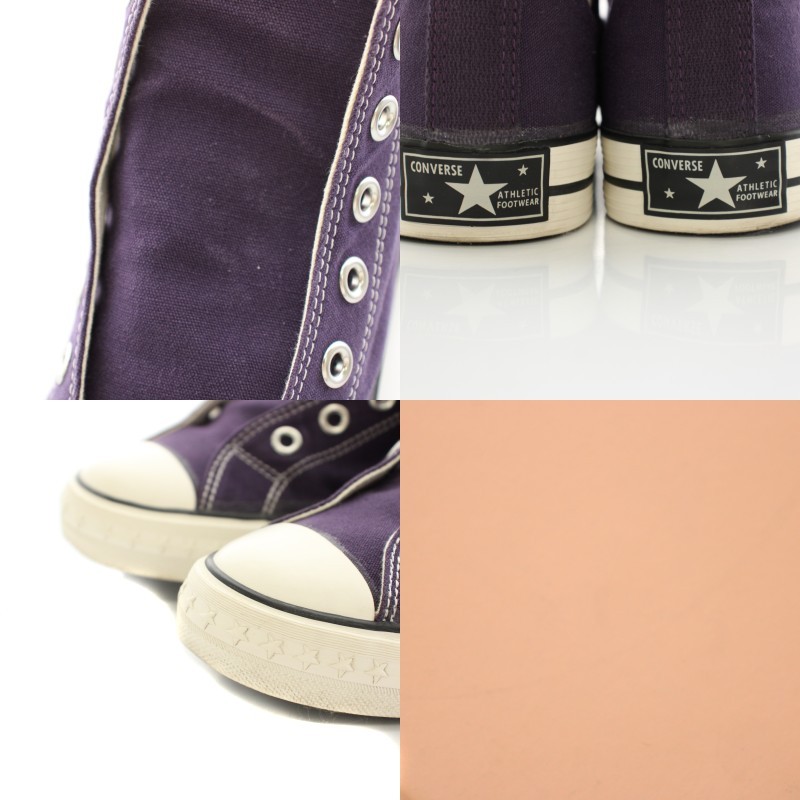 CONVERSE ADDICT Coach Canvas High Sneakers US85 JPN27 Purple White Black Red Nav thumbnail 9