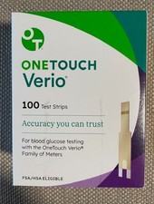 OneTouch Verio 100 Test Strips Brand New Sealed Box