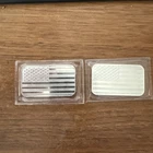 2-encapsulated United We Stand American Flag Bullion-999 Silver 1 Oz  Bars