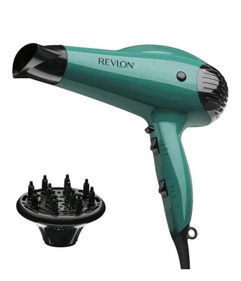 Revlon Volume Booster Hair Dryer | 1875W for Voluminous Lift and Body, (Green)