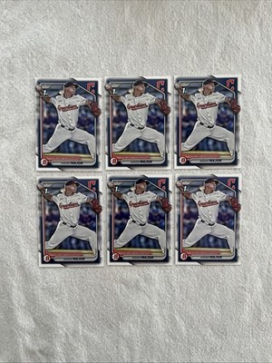 2024 Bowman Draft Paper Aidan Major Cleveland Guardians #BD-196 6 Card Lot