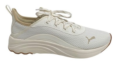 PUMA Sophia Evo Women's 7 Warm White Cream Sneakers Athleisure Minimalist NWOB