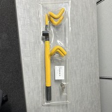 6009L Twin Hook Steering Wheel Lock Yellow Anti-Theft Security Bar NEW