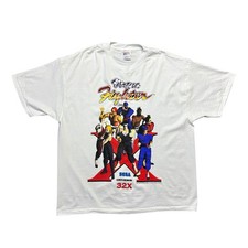 Vintage 90s Virtua Fighter 32X Game Promo Sega Genesis T-Shirt XL