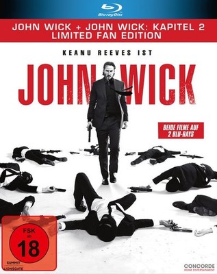Blu-ray/ John Wick + John Wick: Kapitel 2 - Limited Fan Edition !! Topzustand !!