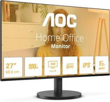 Image of AOC 27B3HA2 27" Widescreen IPS WLED Black Multimedia Monitor 1920x1080/1ms
