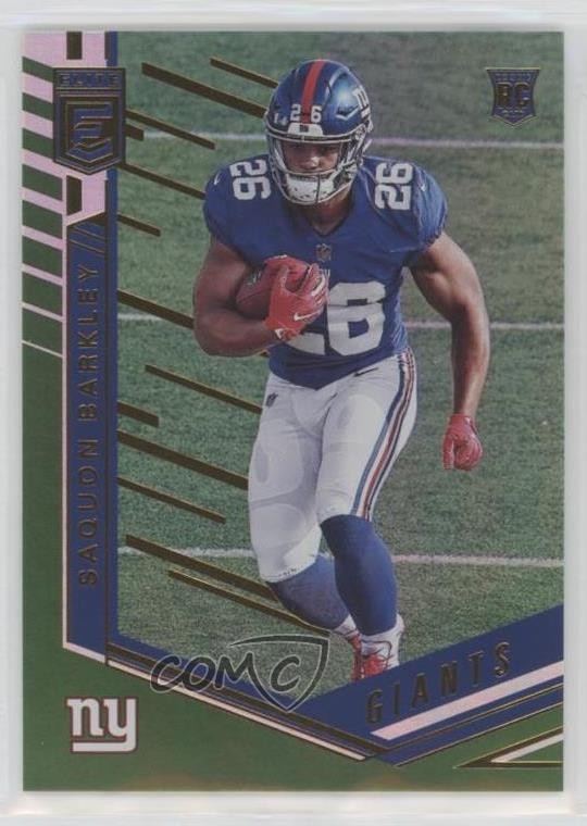 2018 Donruss Elite Rookies Green Saquon Barkley #156 Rookie RC wd9