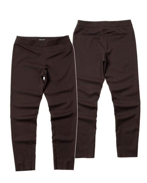 Women Emporio Armani Trousers Brown Polyamide 38 /