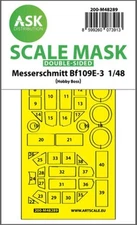 1/48 Artscale Bf 109E-3 double-sided express fit mask for Hobby Boss