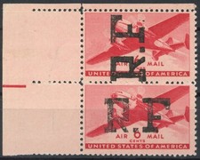 [60.061] France Military Air 1944 Alger Rare pair MNH VF signed stamps (Yv 16)
