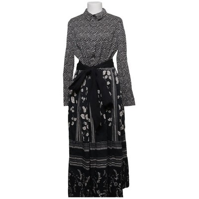Marianna Deri, Maxikleid, Größe: XL, Schwarz/Mehrfarbig, Baumwolle/Elasthan #Mjc
