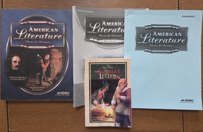 Abeka American Literature Grade 11,Text w/ Key, Quiz/Test Key,The Scarlet Letter