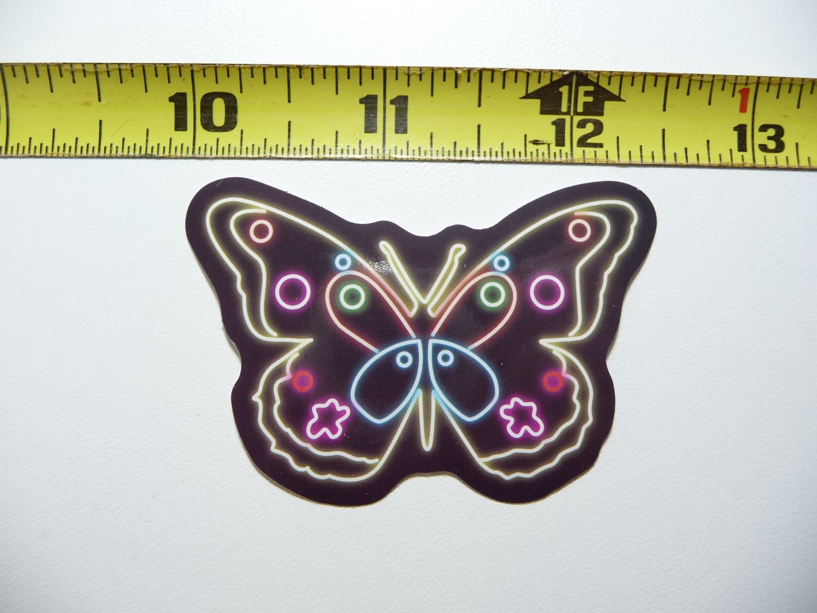 Colorful Neon Butterfly Moth Decal Sticker for Laptop Decoration