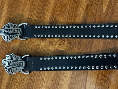 Harley-Davidson Studded Logo Buckle Black Men display picture 3