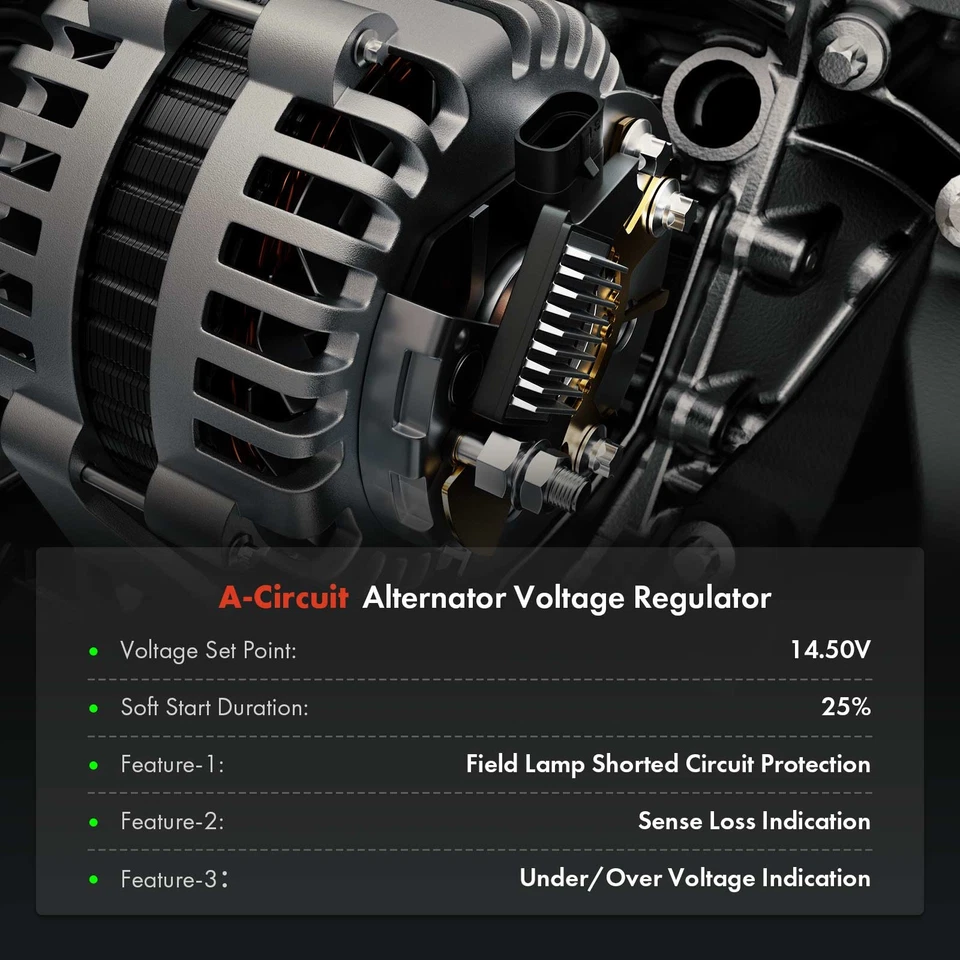 14.5V Alternator Voltage Regulator for INFINITI Q60 Nissan Scion Subaru Toyota - Image 2 of 4