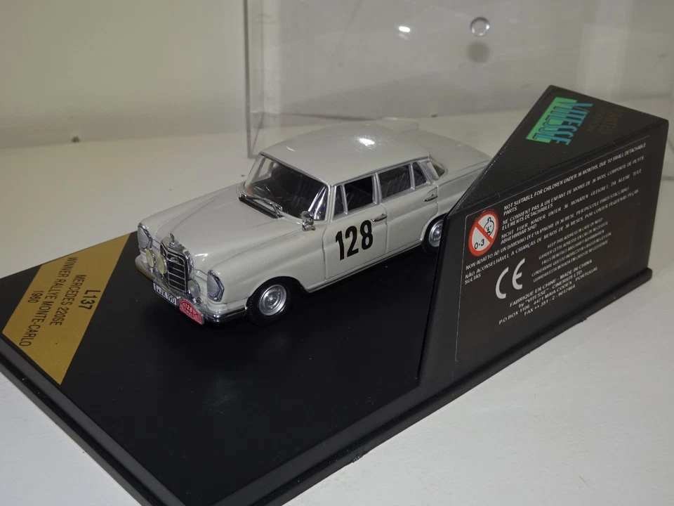 MERCEDES 220SE N°128 Rallye Monte Carlo 1980 VITESSE L137 1/43 Boite origine - Photo 3/4