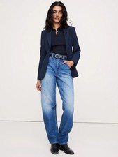 NWT Banana Republic Women's Slim Refined Blazer in Hyper Navy Blue Size 2 200