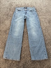 Hollister Baggy Jeans Women  s 28R 6R Low-Rise Med Wash Relaxed Y2K Denim