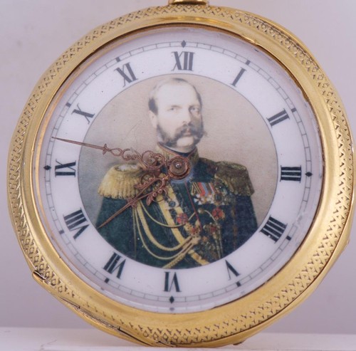 Antique Poche Montre Doctor Récompense Dorure Argent Émail Étui Russo-Turkish - Photo 7 sur 12
