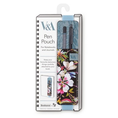IF V & A Bookaroo Pen Pouch Kilburn Black Floral, One Size Kilburn Black Floral 