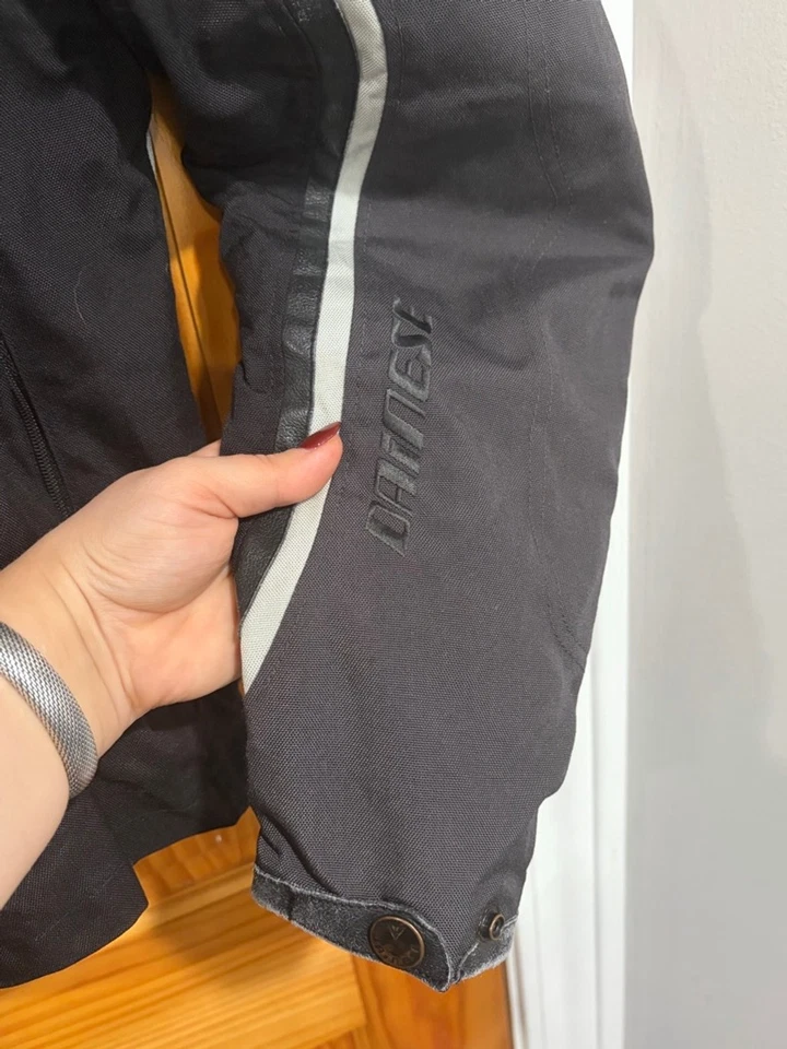 Dainese Motorcycle Jacket 50 Black Gray Reflective Armor Touring/ marks - Image 3 of 4