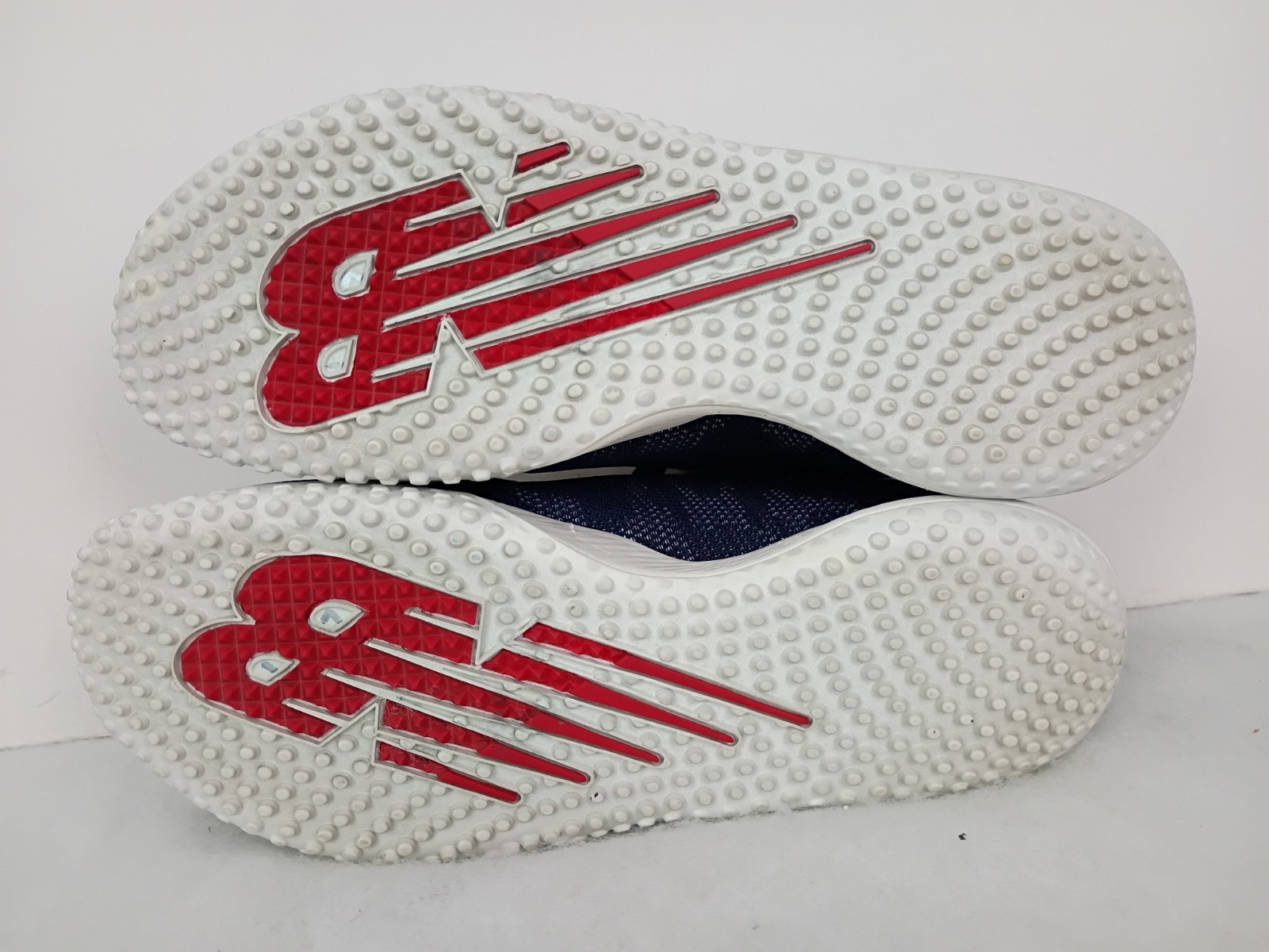 New Balance Mens 14 FuelCell 4040v7 Navy Blue White Baseball Turf Trainer Shoes thumbnail 9