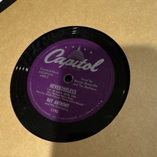 Capitol Ray Anthony and His Orchestra Nevertheless / Harbor Lights Vinyl 1190