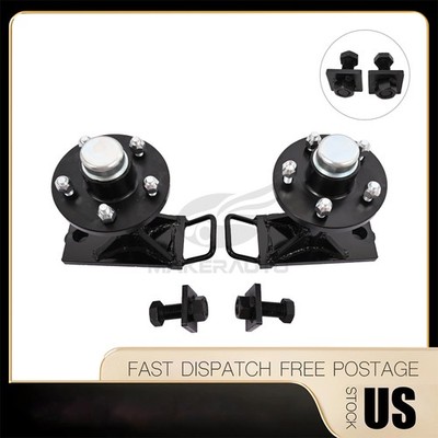 5x 4.5 Lug 6000LB Superior Shipping Container Wheels, Bolt-on Spindle Kit(thick)
