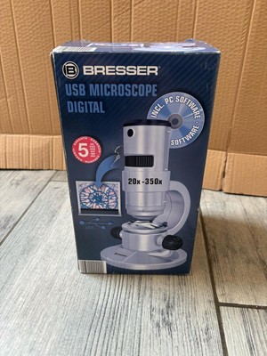 Bresser USB Digital Mikroskop 20x-350x Vergrößerung mit PC Software (AD) 