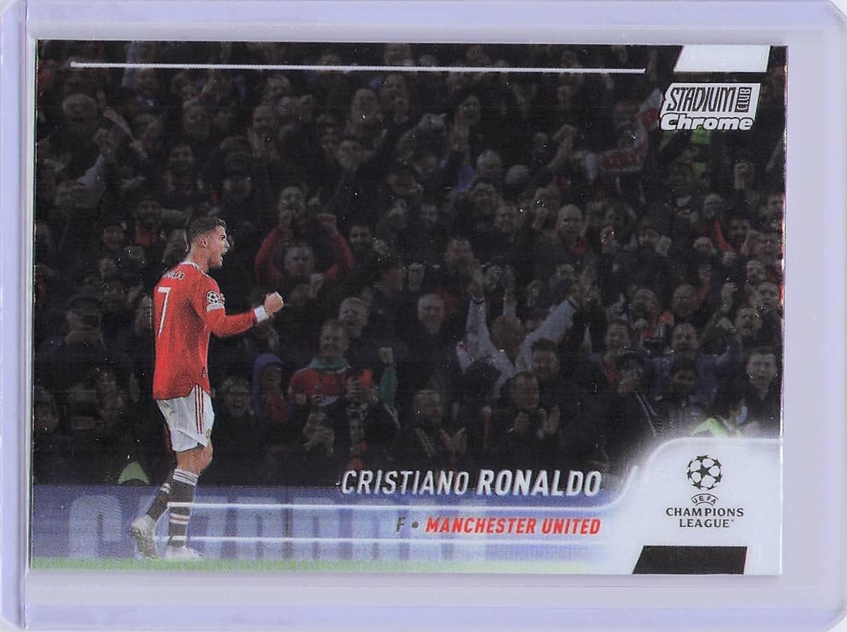 2022 Topps Stadium Club Chrome Cristiano Ronaldo Portugal Manchester United view 1