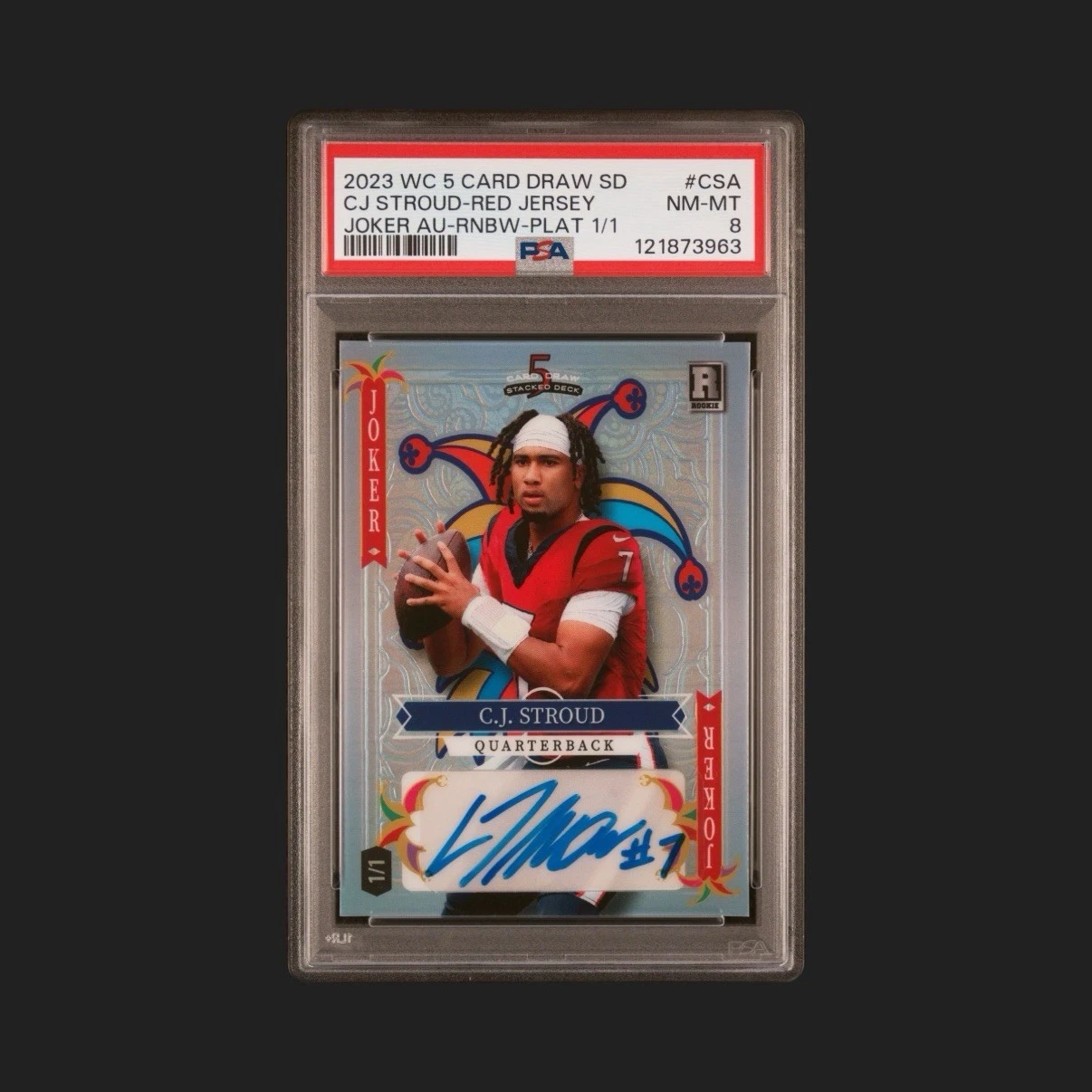 CJ Stroud Wild Card 5 Card Draw Stacked Deck Ace Autographs #CSA Base