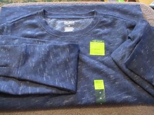 Tek Gear Ultra Soft Fleece Crewneck Women's M - Dark Blue Variegated NEW