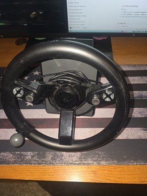 Logitech G Saitek Farm Sim Controller Bundle Steering Wheel Pedals Side Panel