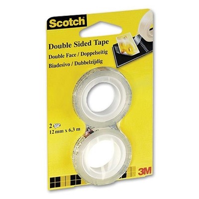 (0,55 /m) Double Sided 665, 2 Nachfüllrollen je 12 mm x 6,3 m, Scotch