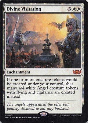Divine Visitation Mythic Commander: Tarkir: Dragonstorm Regular #113 NM