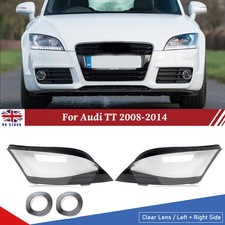 2x Front Headlight Headlamp Replaced Lens Cover Housing For Audi TT 2008-2014 UK